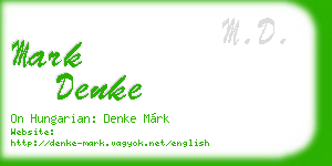 mark denke business card